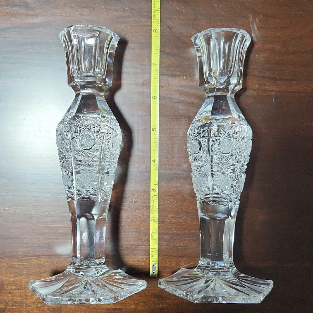 Crystal Glass Candle Holders
